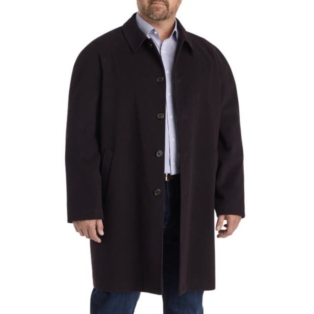 MICHAEL Michael Kors Black Long Trench Coat‎ Jacket XL Long
